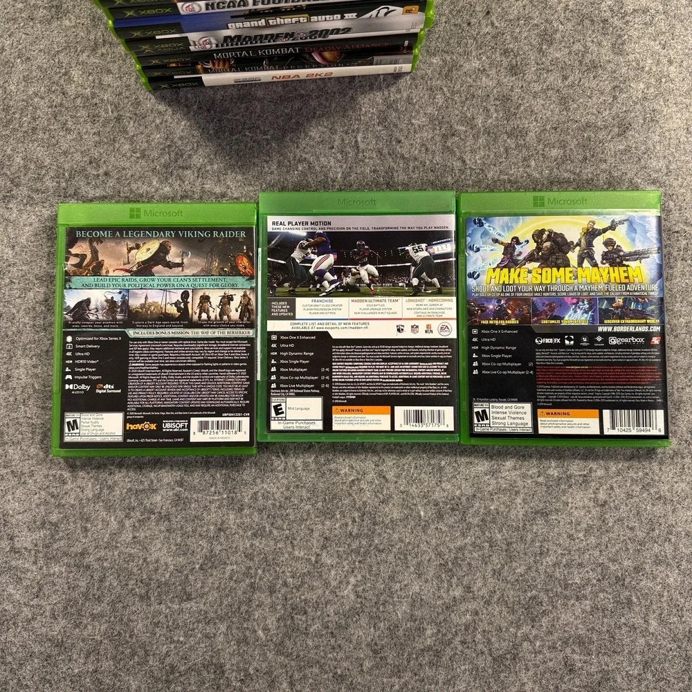 Microsoft Xbox Lot 16 Games Xbox One 360 Original COD Halo GTA Madden NBA UNTEST